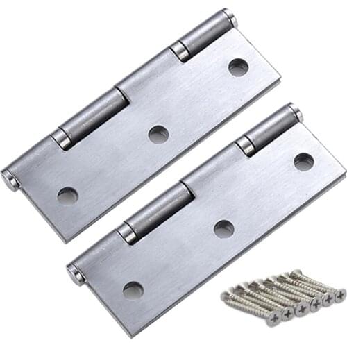 1 Pair Door Hinge Ball Bearing Hinges Polished Chrome Suit Internal Doors