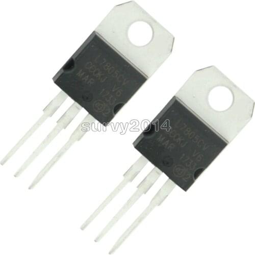 10PCS X IC L7805CV L7805 7805 TO-220 Voltage Regulator 5V NEW