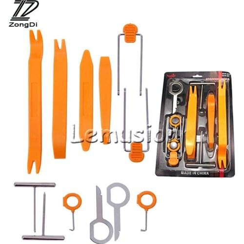 ZD 12Pcs Car-styling For Audi A4 B7 B5 A6 C6 Q5 Honda Civic 2006-2011 Fit Accord CRV Car Panel Pry Disassembly Multimedia Tools