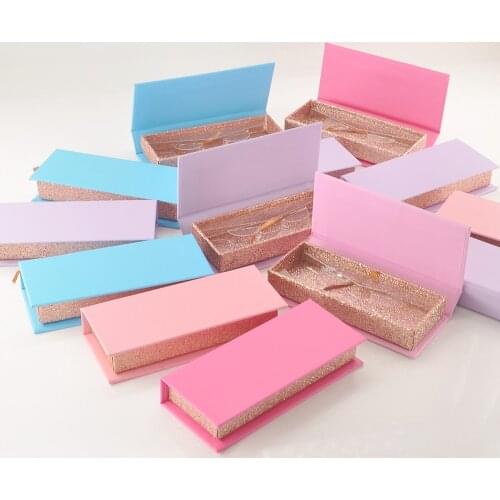 20pcs/Pack Wholesale Eyelash Packaging Box Custom Lash Boxes Package 25mm Mink Lashes Storage Case With Tray Makeup Bulk Vendors