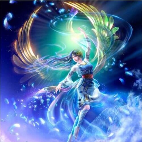 5D Diy Full Square/Round Diamond Painting TAKAKI"Phoenix Dancer" 3D Embroidery Cross Stitch Rhinestone Mosaic Home Decor YC172