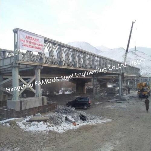Australia Standard Stable Fortified Medium Span Bailey Bridge Steel Bridge Truss Assembly New Zealand Certified