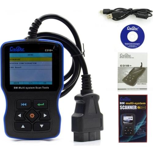 Creator C310 Plus Car Diagnostic Scanner For e46 e39 e60 e90 e36 x5 OBD2 Scanner All System Diagnostic Tool Reset Code Reader