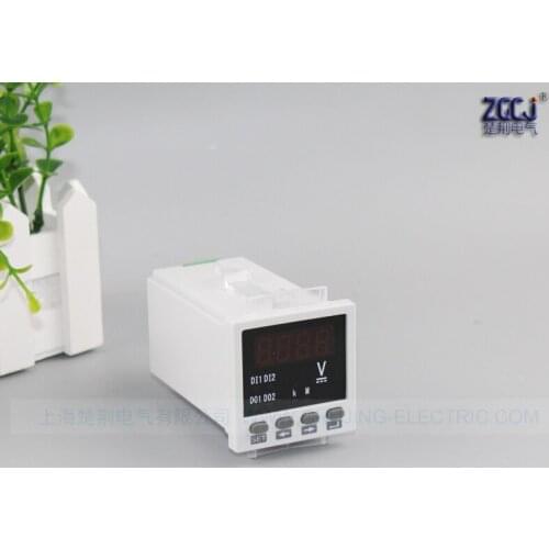 Free shipping !!!! AC/DC 85-265V DC 0-500V digital mini DC voltage meter with DC 4-20mA output instrument in stocks