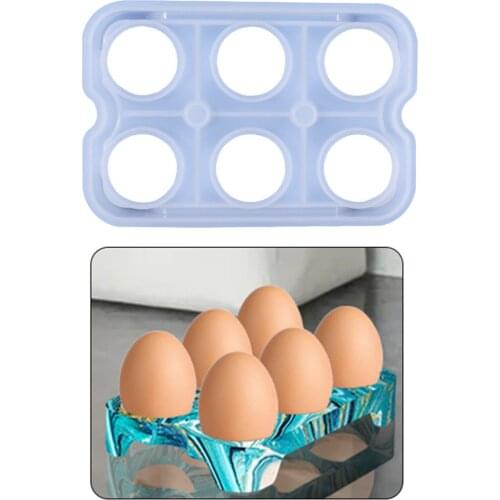 Egg Holder Rack Silicone Mold Silicone Mold for Chicken Egg Organizer Dispenser Kitchen Storage Accessories