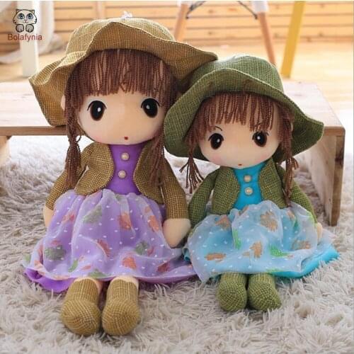 BOLAFYNIA Children plush stuffed toy Sun hat cute cloth doll baby kids plush toy for Christmas birthday gift