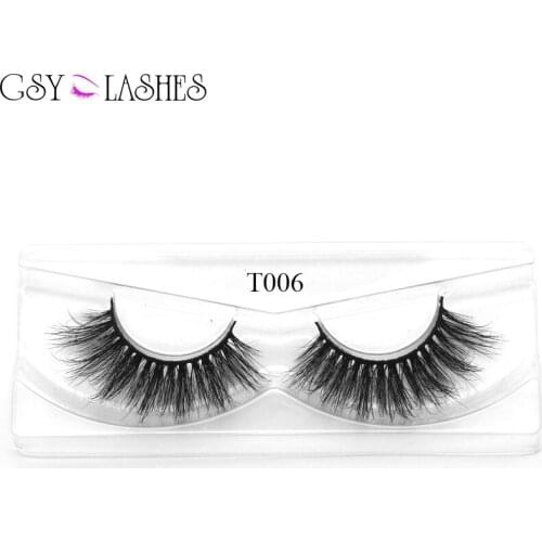 GSY High Volume Mink Lashes Cruelty-free 3D Mink Eyelashes False Eyelashes(T06)