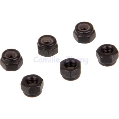 HSP 02102 85793 6pcs Nylon Nut M3 3mm 6pcs For 1/10 RC Model Car Flying Fish 94122 94106 94166 94155 94177 94188 94108