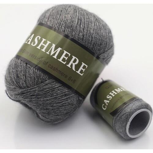 300g/lot) 6+6 Worsted Cashmere Wool For Knitting Hand Yarn Erdos Machine Knitting Cashmere Knitting Weaving Yarn Free Needles