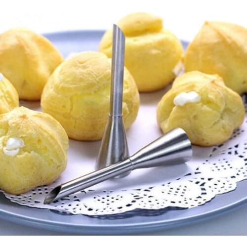 Stainless Steel Pastry Nozzles for Cream with Pastry Bag Decorating Cake Icing Piping Confectionery Baking Tool