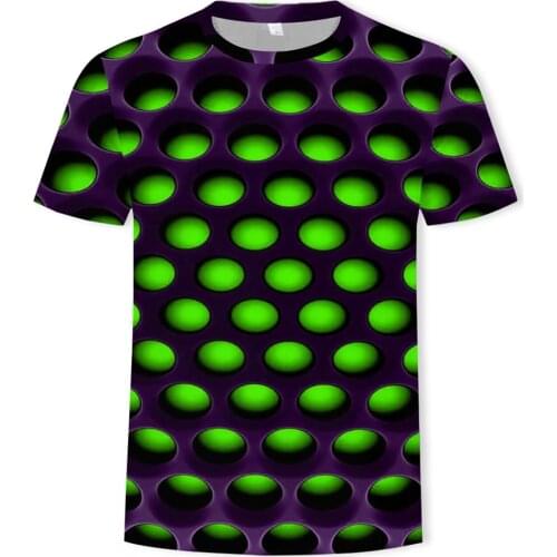 Mens Short-sleeved Top T-shirt Fashion Summer 3d Printing Polyester Casual Breathable Punk Anime Gothic Mænds Korte Ærme