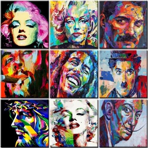 Figure Painting By Numbers Diy Craft Kits Acrylic Paint For Adults Canvas Frame Oil Picture Drawing Coloring By Number Decor Art
