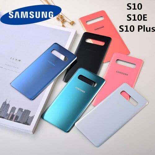 Original Samsung Galaxy S10 S10e S10 Plus S10+ SM-G9730 Battery Back Case Rear Glass Cover Door Housing Replacement Part Tools
