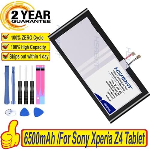Top Brand 100% 6500mAh LIS2210ERPX LIS2210ERPC Battery for Sony Xperia Z4 Tablet SGP712 SGP771 1291-0052 Batteries + free tools