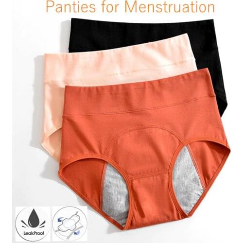 Xiaomi Panties For Menstruation Cotton Menstrual Panties HighWaist Culotte Menstruelle Femme Leakproof Culottes Menstruelles