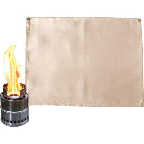 Outdoor Fireproof Blanket Heavy Duty Glass Fiber Fire Retardant Blanket Fireproof Thermal Resistant Mat Camping Blanket