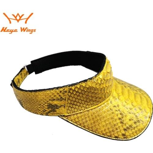 Heye Wing High Quality Python Skin Sunscreen Cap Sunhat Unisex Outdoor Hat Red Snakeskin Female Male Summer Sun Visor Caps