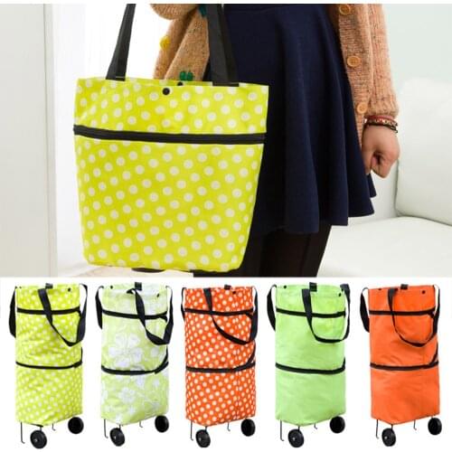 ZISIZ Shopping Bags On Wheels