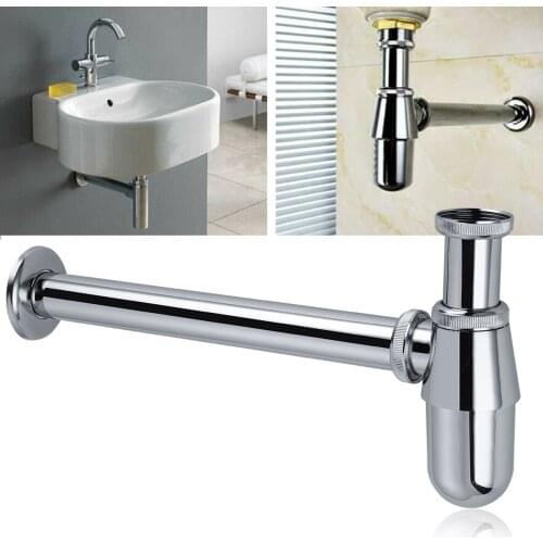 1Pcs Home Bathroom Basin Drain Trap Pop Up Sink Trap Siphon Sink Drain Kit Siphon Waste Drain Chrome Bathroom Accessories