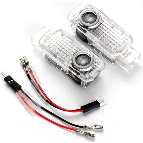 2pcs LED Logo Light Shadow Projector Car Door Light Laser For A4-A6 A8 Q3/5/7