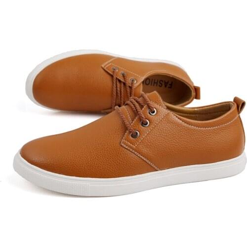 New 2017 Men Casual Shoes Lace Up Oxford Shoes For Men Flats PU Leather Fashion Men shoes Big Size 38-49 Free Shipping