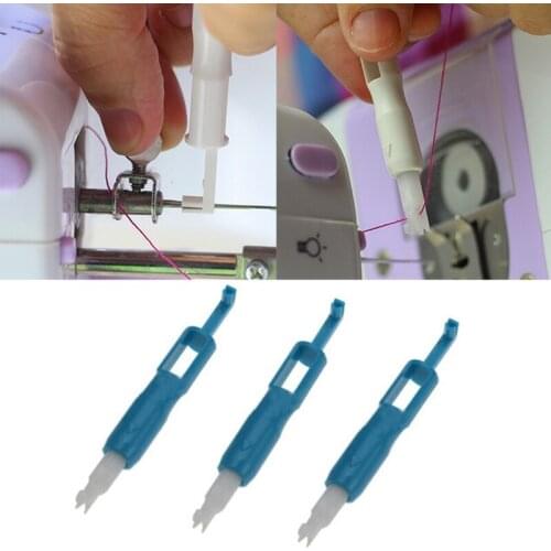 3pcs/set Cross Stitch DIY Automatic Machine Needle Device Needle Changer Lead Wire Threader Tool Sewing Supplies Accessories