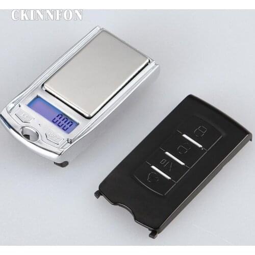 50Pcs Car Key Design 200g /0.01g Small Balance Electronic Digital LCD Display Jewelry Scales Weighing