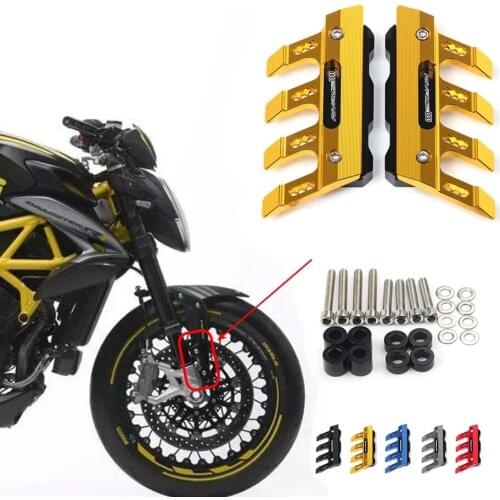 For MV Agusta Rivale800 Rivale 800 800CC 800RR Motorcycle CNC Accessories Mudguard Side Protection Front Fender Anti-Fall Slider