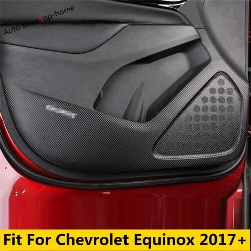 Car Accessories Door Anti-Kick Pad Microfiber Leather Protection Film Cover Trim Interior Kit For Chevrolet Equinox 2017 - 2021
