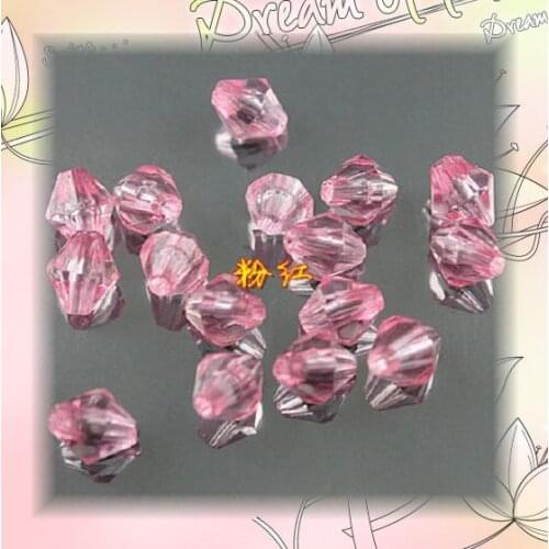 Pink Colour 6mm 8mm Crystal Glass Bicone Beads Top Qquality Crystal Loose Beads