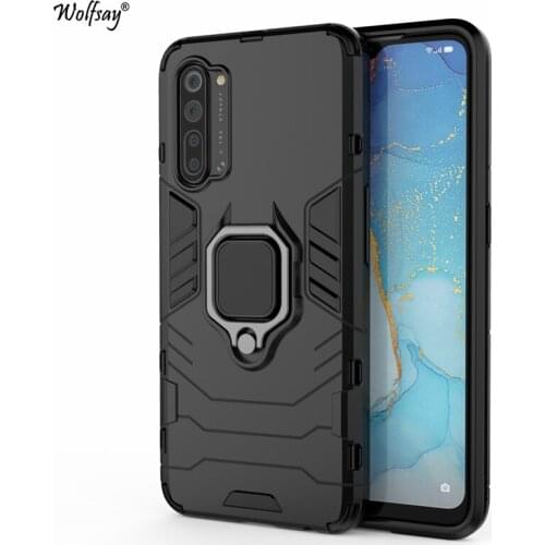 Wolfsay For OPPO Reno 3 Case, Reno 3 Pro Car Holder Armor Cases Hard PC & Soft Silicone Cover for OPPO Reno 3 Reno3
