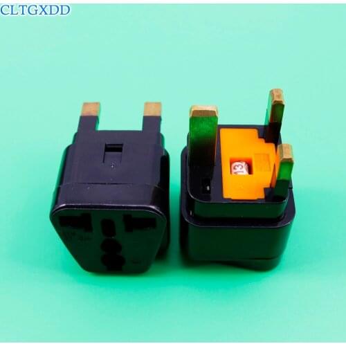Cltgxdd black Universal Plug Grounded Adaptor Plug Adapter Type G UK plug adapter TYPE G Hong Kong Singapore Malaysia