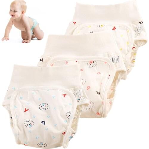 Cotton Baby Nappies Diaper Reusable Washable Children Cloth Diapers Nappy Cover Waterproof Newborn Infant Traning Panties Pocket