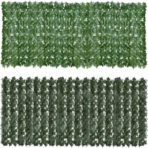 Simulation Leaf Fence Net Parthenocissus Balcony Fence Garden Rattan Can Be Arbitrarily Spliced Disassembled And Cut Enjoyable