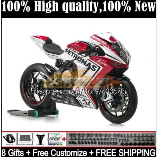 Body For MV Agusta F4 R312 750S 1000 R 750 1000CC Kit 51CL.80 1000R 312 1078 1+1 2005 2006 MA MV F4 05 06 Fairings petronas red
