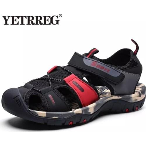 Vancat 2020 Summer New Men Soft Sandals Comfortable Men Summer Water Shoes Sandals Soft Beach Sandals Men Roman Shoes Sneakers