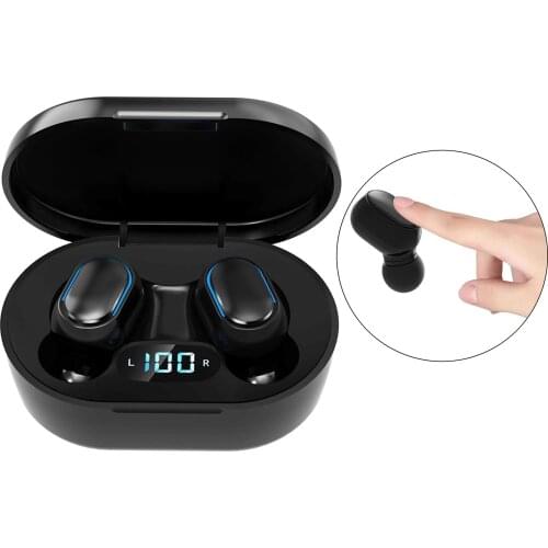 SEGOSEBY Mini E6S E7S In-Ear Headphones TWS BT5.0 True Wireless Stereo Noise Reduction Smart Touch Earbuds With Digital Display