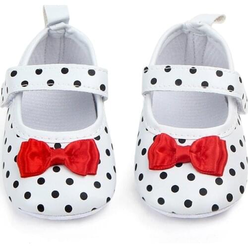 Baby Girl Shoes Toddler Infant Anti-slip Polka Dot PU First Walkers Shoes Kids Footwear Shoes Girls New