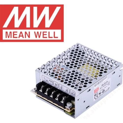 Original Mean Well RS-35-3.3V 5V 12V 15V 24V 48V meanwell RS-35 Series single output enclosed type Switching Power Supply
