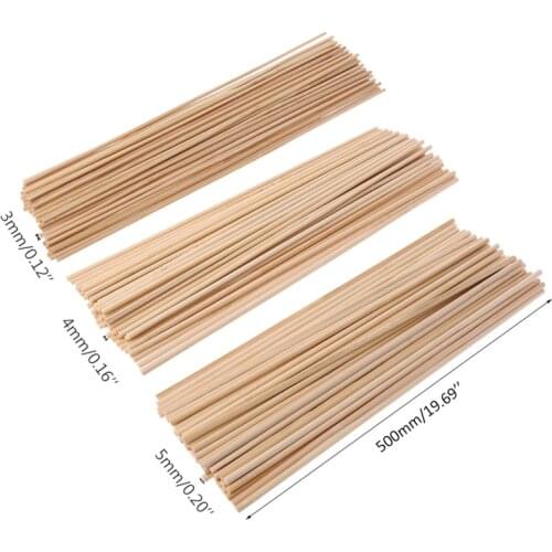 50Pcs Bamboo Plant Grow Support Sticks, Garden Potted Flower Canes Rod Wooden Floral Plant Sticks Support for Home Garden Climb