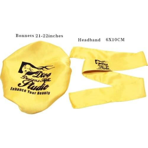 OEM ODM Hair Wigs Sleep Smoothly Satin Silk Bonnets Beauty Salon Cap Hairs Scarf Hair Tie Wraping Sets Wedding Decoration