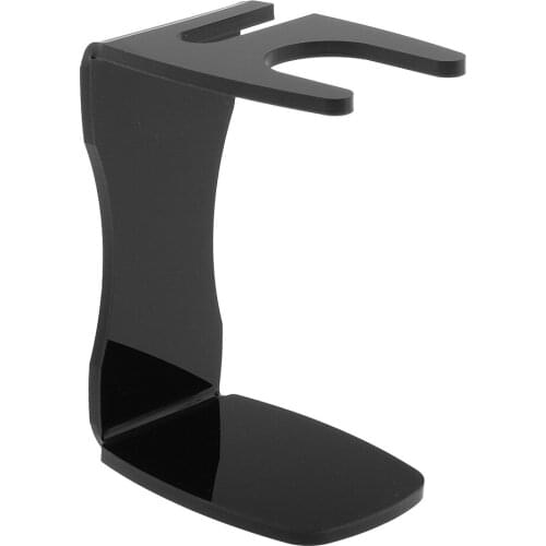 Barber Salon Home 2 in 1 Acrylic Shaving Stand Holder For Men Shave Brush Bowl Mug Organizer Black