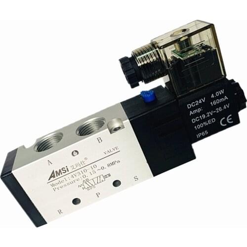 Pneumatic solenoid valve 4V210-08 cylinder reversing valve DC24V 4V110-06 two-position five-way valve AC220V