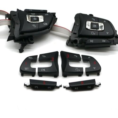 Applicable to golf 7mk7 Lamando multi function steering wheel decorative cover cruise button cover volume control button cover