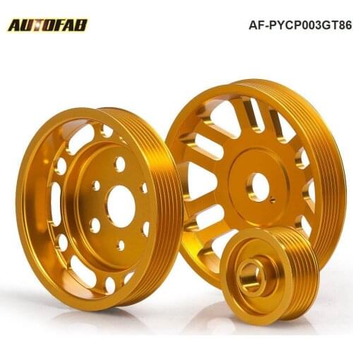 Crank Alternator Water Pump Pulley For Toyota GT86 Scion FRS Subaru BRZ 3pcs AF-PYCP003GT86