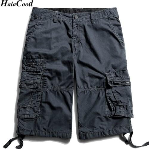 HALACOOD Mr Cargo Shorts Men Hot Sale Casual Camouflage Summer Brand Clothing Cotton Male Fashion Army Work Shorts Men Plus Size
