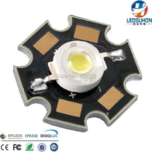 LED factory online sell epistar warm white 1W led with pcb