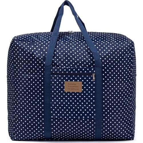 Waterproof Foldable Storage Bag Luggage Packing Bag Oxford Cloth Mobile Clothes Storage Bag Suitable for Storage Box Handling