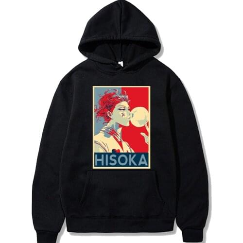 Funny Hunter X Hunter Anime Harajuku Killua Gon Print Hoodie Men Tops Loose Autumn Winter Sweatshirt