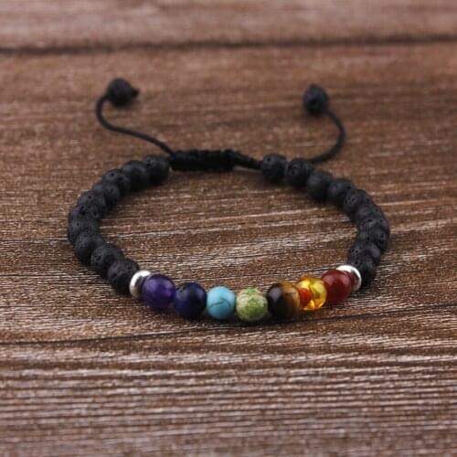 10mm Lava Beads Natural Stone Bead Bracelets Lava Stone Bracelets for Men